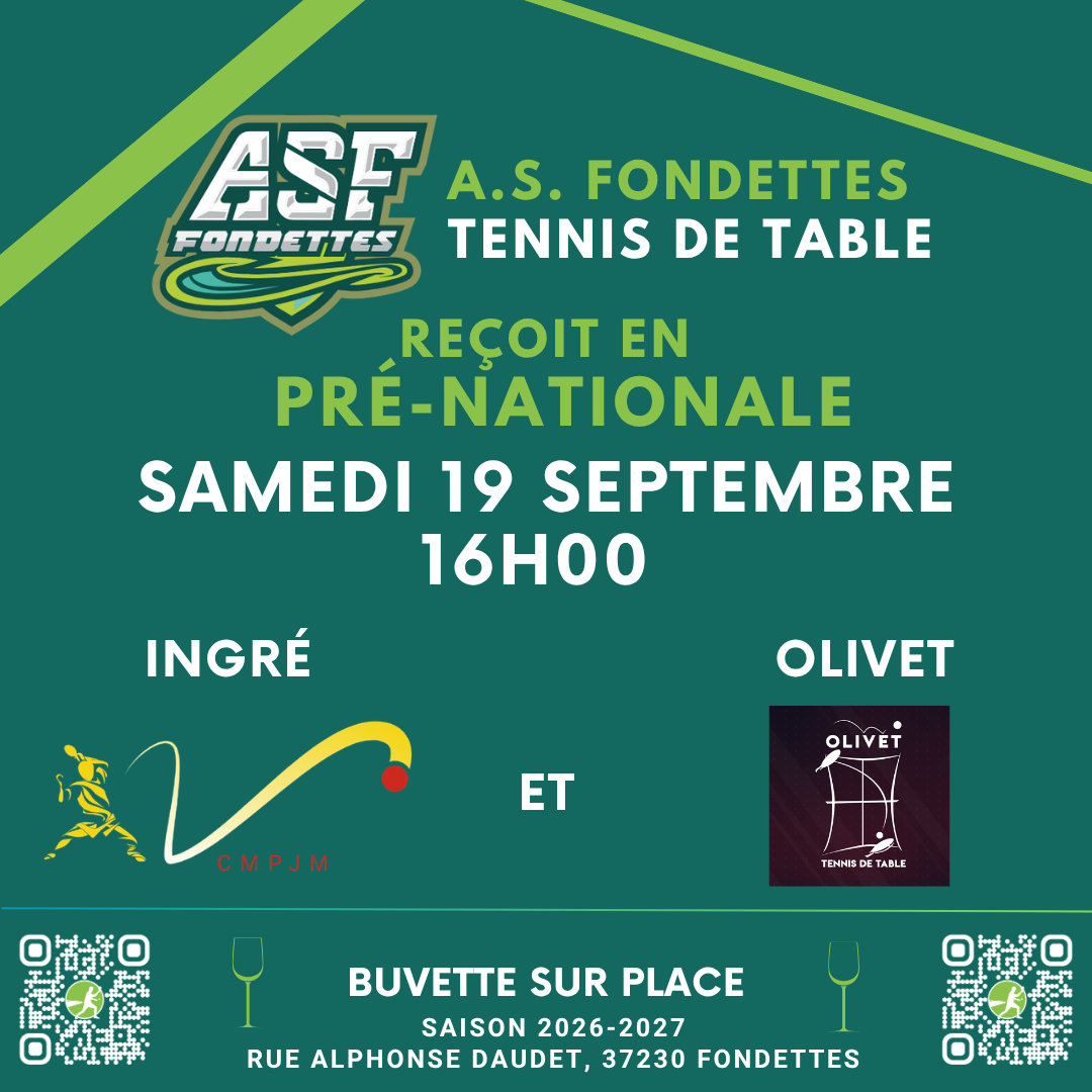 Saison 2026-2027 Journée 1